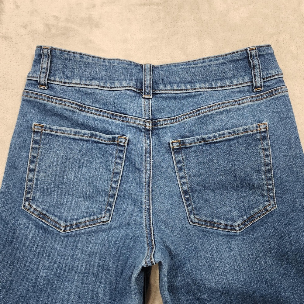 Maurices Jeans Womens 6 SHORT Blue Mid Rise Slim Straight Ankle Original Stretch - Picture 6 of 15